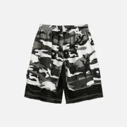 Aelfric Eden Camouflage Patchwork Shorts