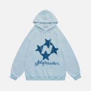 Aelfric Eden Stellaris Embroidered Hoodie Blue